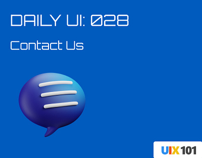 Daily UI: #028 | Contact Us | #UIX101 028 contactus dailyui design figma mobile app ui ui design uix101 user experience user interface