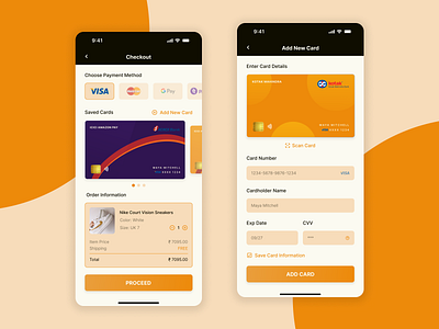 Credit Card Checkout addnewcard card design carddetails checkout checkoutpage credit card checkout creditcard dailyui dailyui002 dailyuichalllenge002 mobileapp order payment ui uichallenge uichallenge002 uidesign uiux uxd uxdesign