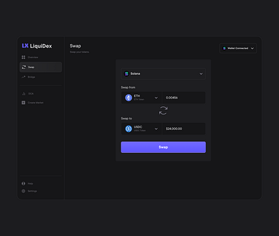 swap tokens blockchain crypto design crypto trading dashboard cryptocurrency dashboard dashboard design design fintech design productdesign swap swap interface ui uidesign uiuxdesign userinterfacedesign web3 web3 design