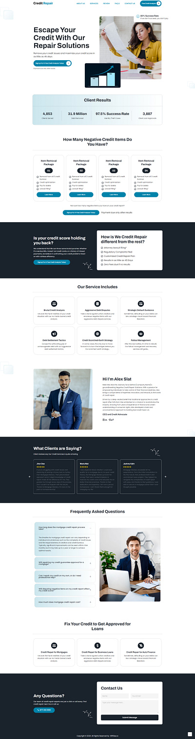 CredBoost – Credit Repair Landing Page for Lead Generation credit repair credit repair landing page credit repair service credit repair website design credit restoration landing page design elementor template web design website