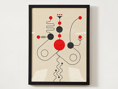 Uniquity abstract art bauhaus clean collection colour composition connection design frame illustration messymod minimal modern pattern poster print shapes signature truf