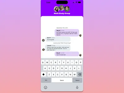 Daily UI #013 - Direct Message daily ui 013 group chat messaging ui ui design