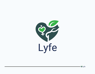 Lyfe | Medical Logo Design brand guidelines branding design graphic design logo logo design