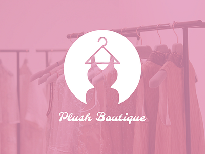 Plush Boutique Logo Design art assets brand idenity branding colors ddc design diazdesignco digital art dress fashion boutique fasion graphic design logo logo design mockups pink shot vector women