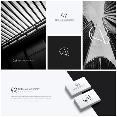 Berna & Associes Logo branding design graphic design icon illustration logo modern professional simple ui vector