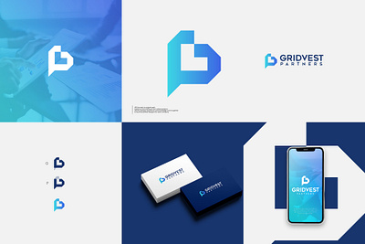 Gridvest Partners Logo branding design graphic design illustration logo modern professional simple ui vector