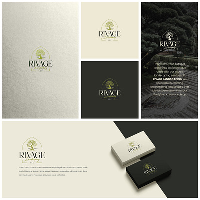 Rivage Logo branding design graphic design illustration logo modern professional simple ui vector