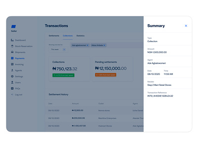 Summary side-drawer finance modal