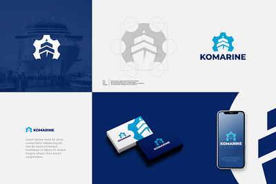 Komarine Logo branding design graphic design illustration logo modern professional simple ui vector