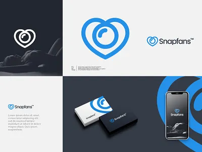 Snapfans Logo branding design graphic design illustration logo modern professional simple ui vector