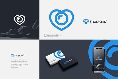 Snapfans Logo branding design graphic design illustration logo modern professional simple ui vector