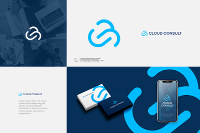 Cloud Consult Logo branding design graphic design illustration logo modern professional simple ui vector