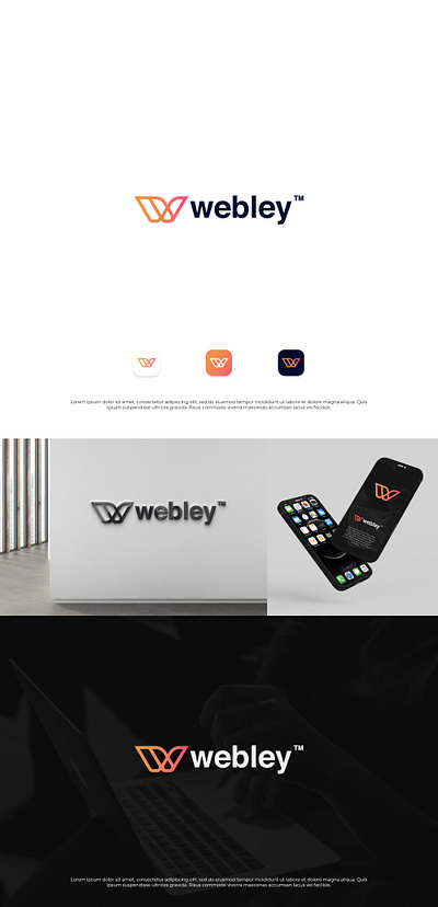 Webley Logo branding design graphic design illustration logo modern professional simple ui vector