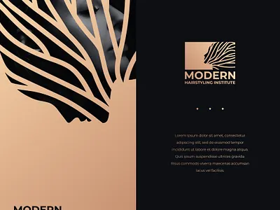 Modern Hairstyling Logo branding design graphic design illustration logo modern professional simple ui vector