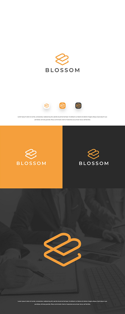 Blossom Logo branding design graphic design illustration logo modern professional simple ui vector
