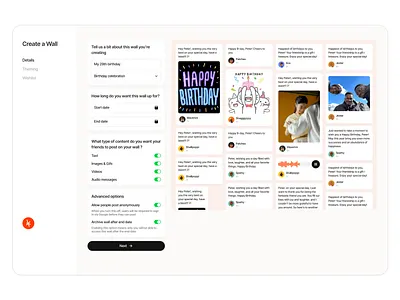 Create a wall create wall