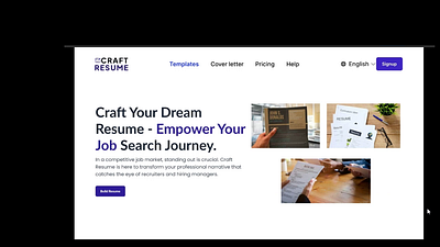 Craft Resume for quick resume building with over 100plus temapla cover letter resume templates