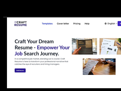 Craft Resume for quick resume building with over 100plus temapla cover letter resume templates