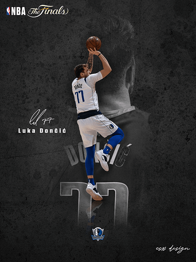 Luka Dončić - NBA Finals 2024 graphic design lukadončić nbaartwork sportsart