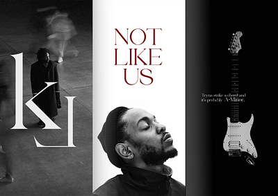 Kendrick Lamar - NOT LIKE US graphic design