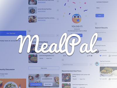 MealPal- Mobile App Case Study graphic design ui