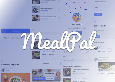 MealPal- Mobile App Case Study graphic design ui