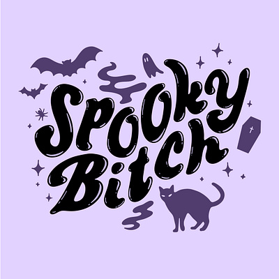 Halloween in June hand lettering illustration lettering typography