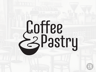 Coffee & Pastry / Coffee Shop Logo bostonlogodesigner cafe cafelogo coffee coffeecup coffeeshop cup evolvered logodesign logomark pastry