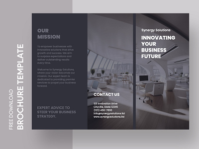 Contemporary Tri-Fold Brochure black brochure brochure brochure template brochures business booklet business brochure company brochure contemporary contemporary brochure docs free google docs templates free template free template google docs google google docs google docs brochure template modern modern brochure template trifold brochure