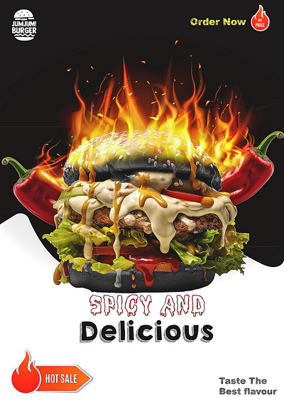 Burger design burger design creative design flyer design illustrator kfc photoshop social media design