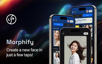 Morphify Faceswap App android app design face ios morphify swap template ui