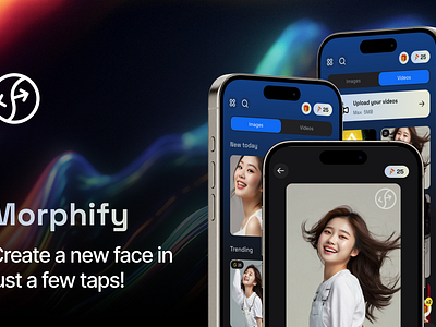 Morphify Faceswap App android app design face ios morphify swap template ui