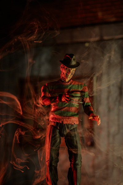 NECA Freddy Krueger A Nightmare on Elm Street actionfigure horror photography photoshoot poster