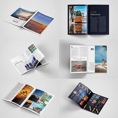 Traveller Magazine Design ​​​ branding graphic design illustration