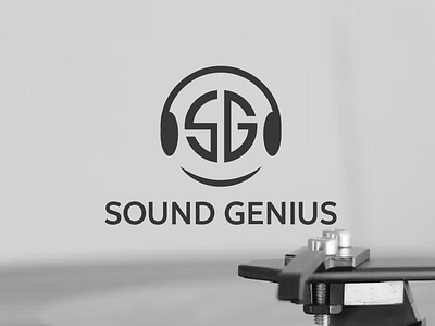 Sound Genius: Entertainment & The Arts Logo arts branding creative identity dynamic design entertainment graphic design logo design modern logo music sound genius