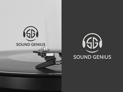 Sound Genius: Entertainment & The Arts Logo arts branding creative identity dynamic design entertainment graphic design logo design modern logo music sound genius