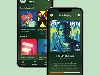 Music Player Mobile App figma mobile app music app music player app ui design