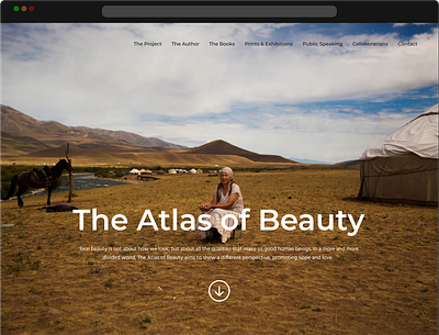 Atlas of Beauty - Website redesign