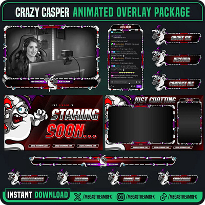 Crazy Cesper Overlay Pack - Spooky Overlay - Thematic Overlay kick overlays