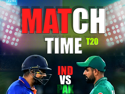 Clash of the Titans: India vs Pakistan T20 Match cricket poster social media post sports
