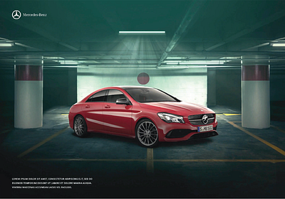 Mercedes-Benz unofficial poster advertising automative automotor cars manipulation marketing mercedes benz social media speed