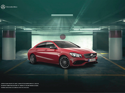 Mercedes-Benz unofficial poster advertising automative automotor cars manipulation marketing mercedes benz social media speed