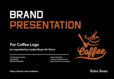 Coffee logo design contact me Whatapps: 01795173165 3d animation branding coffee logo design graphic design illustration logo logos ui vector