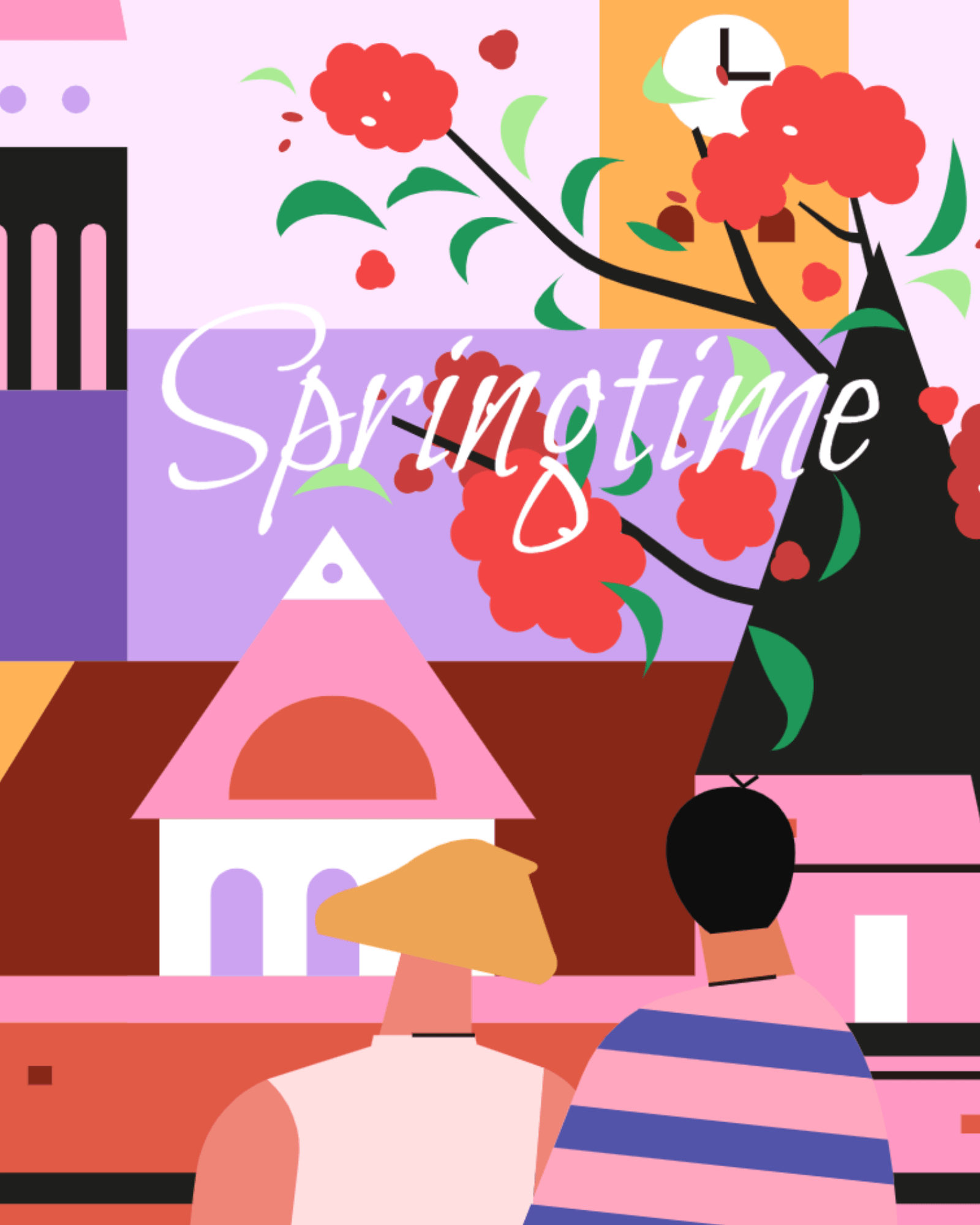 小园素作品：仰望 design flat graphic design illustration vector