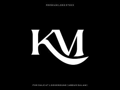 Lettermark Km Or Mk Logo 3d animation app art branding design graphic design illustration logo ui