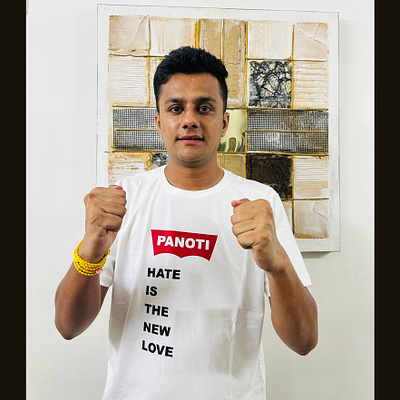 Panoti Hate Is The New Love Shirt design illustration