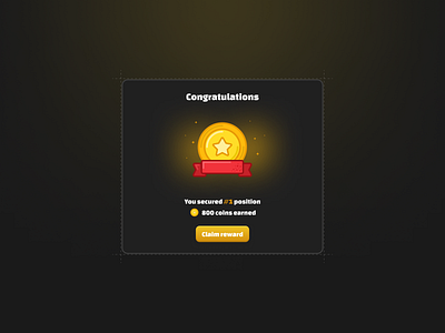 Achievement modal achievement app app design design gaming app modal ui ux