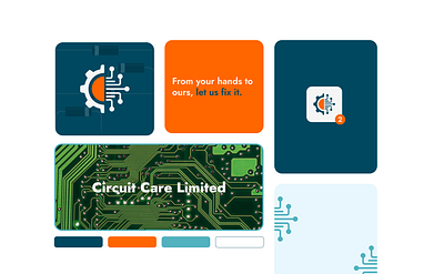 Brand Logo app brand branding care circuit graphic design logo ui