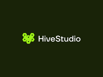 hivestudio logo design bees brand identity branding design game launcer gaming hive hive logo hive studio logo logo design logos minimalist platform web3