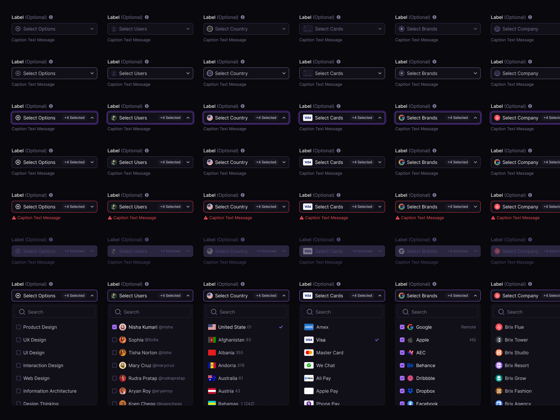 Input Dropdown | BrixUI Design System brixui dropdown input